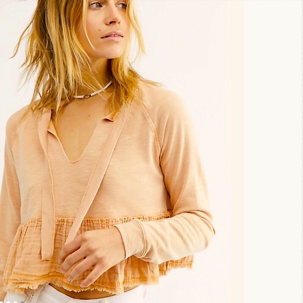 FREE PEOPLE SWEET JANE PULLOVER TOP